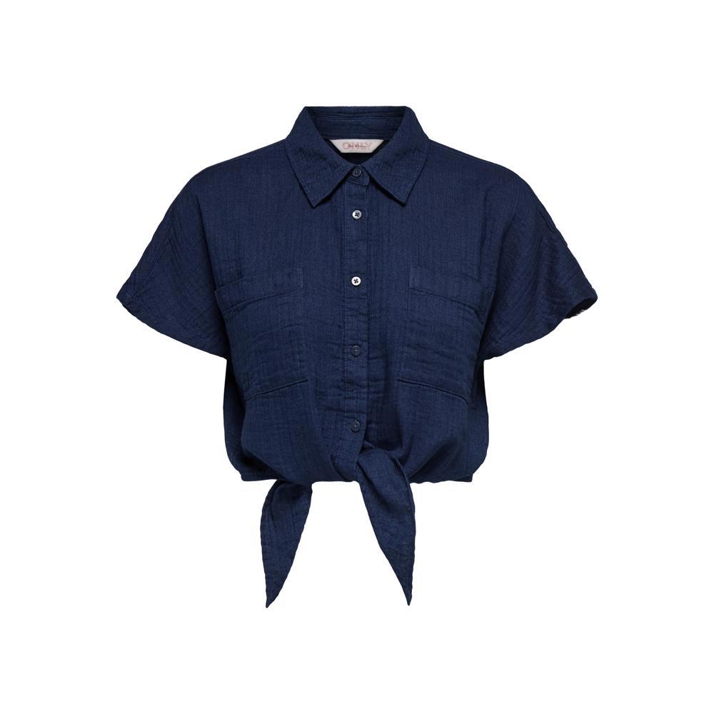 Only Leoni Seersucker Knot Shirt